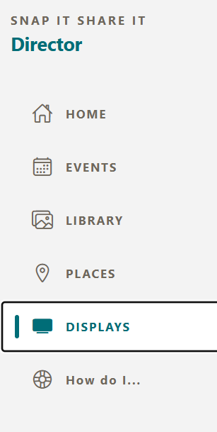 Display side menu options